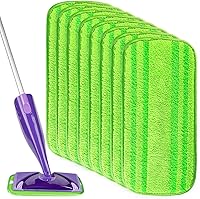 Vista 1 de HOMEXCEL Almohadillas de Microfibra para Trapeador Compatibles con Swiffer Wet Jet, Reutilizables, Lavables a Máquina, Repuestos de Almohadillas