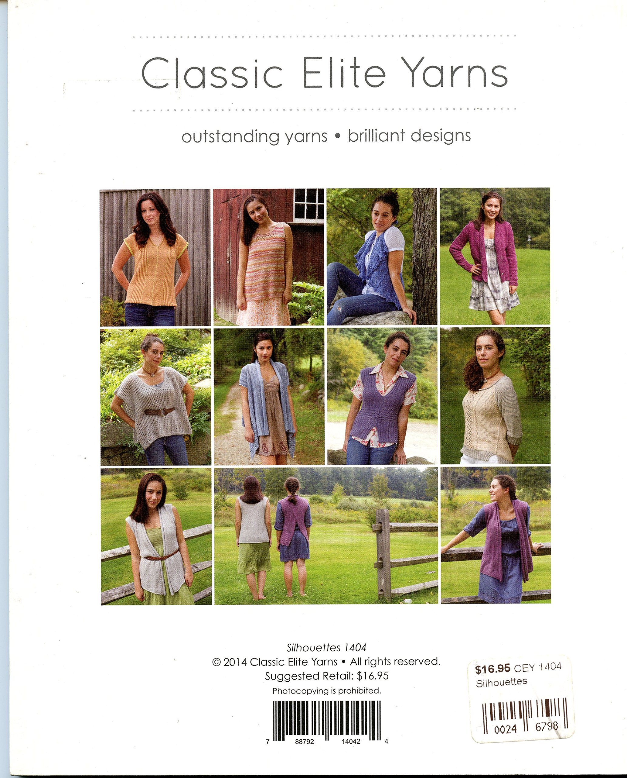 Classic Elite Yarns - Silhouettes - Knitting Pattern Book 1404