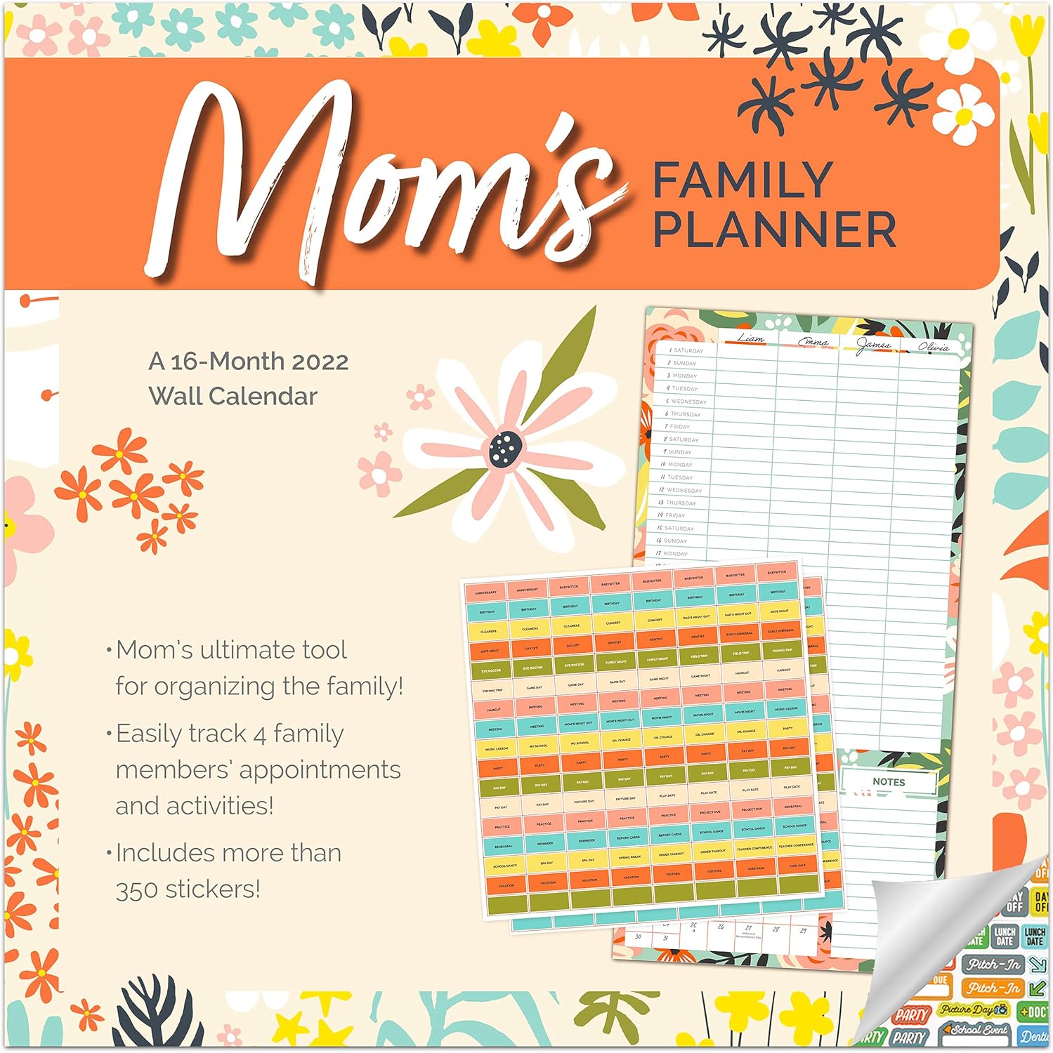 Family Planner Calendar 2022 Deluxe 2022 Home Organizer