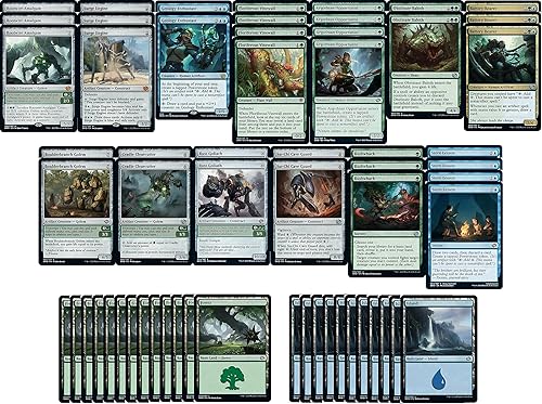 Elite Simic Powerstone - Cubierta de criaturas de rampa - azul y verde - criaturas enormes - muy potente - Legal moderno - Construido a medida -