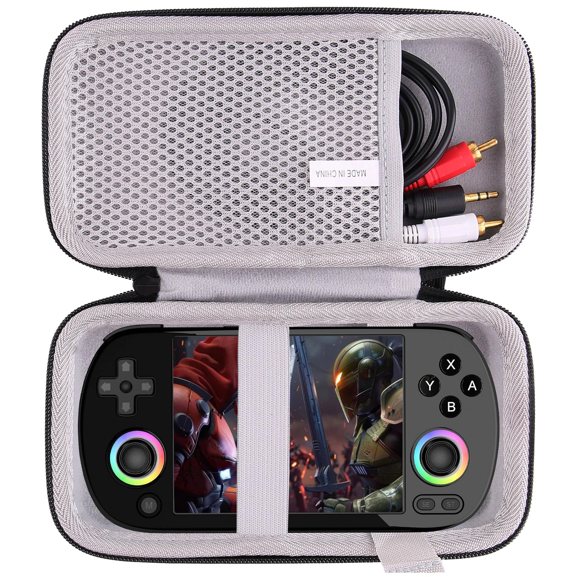 JINMEI Hard EVA Carrying Case Compatible with RG40XX H/RG405M Handheld Game Console Case 。