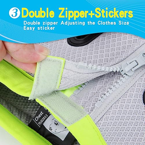 Miniatura 10 de Truelove - Chaleco de refrigeración para perro, chaqueta enfriadora con cremallera ajustable para entrenamiento de caza al aire libre y campamento