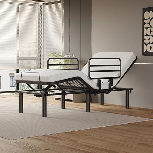 Miniatura 2 de Riel de asistencia de cama, marco de metal resistente, tamaño Queen