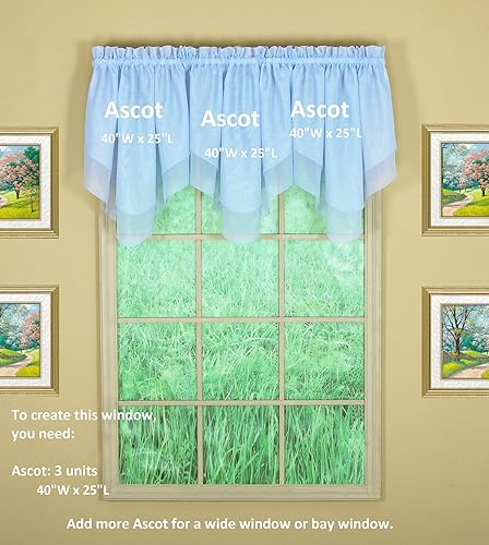 Vista 734 de Today's Curtain - Cortina Emelia de gasa original, panel de 84 pulgadas, negro, 60 pulgadas de ancho x 84 pulgadas de largo