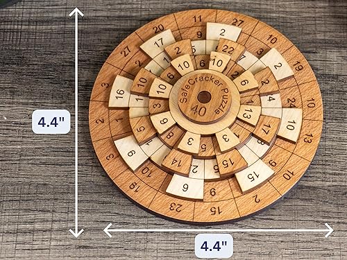 Miniatura 5 de Creative Crafthouse Safecracker 40 - Laser Engraved Math Puzzle for Teens - Handmade in the USA