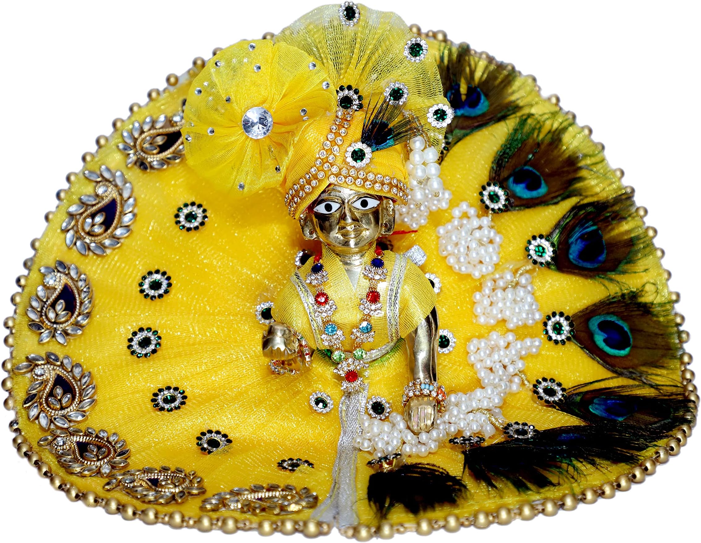 Kanha/Laddu Gopal/Krishna Ji Dress/ Poshak_Size No. 5_ (Cotton) main image 1
