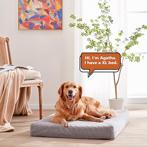 Miniatura 28 de Cama mediana de espuma viscoelástica, camas refrescantes para perros medianos, cama ortopédica lavable para mascotas para jaula con espuma