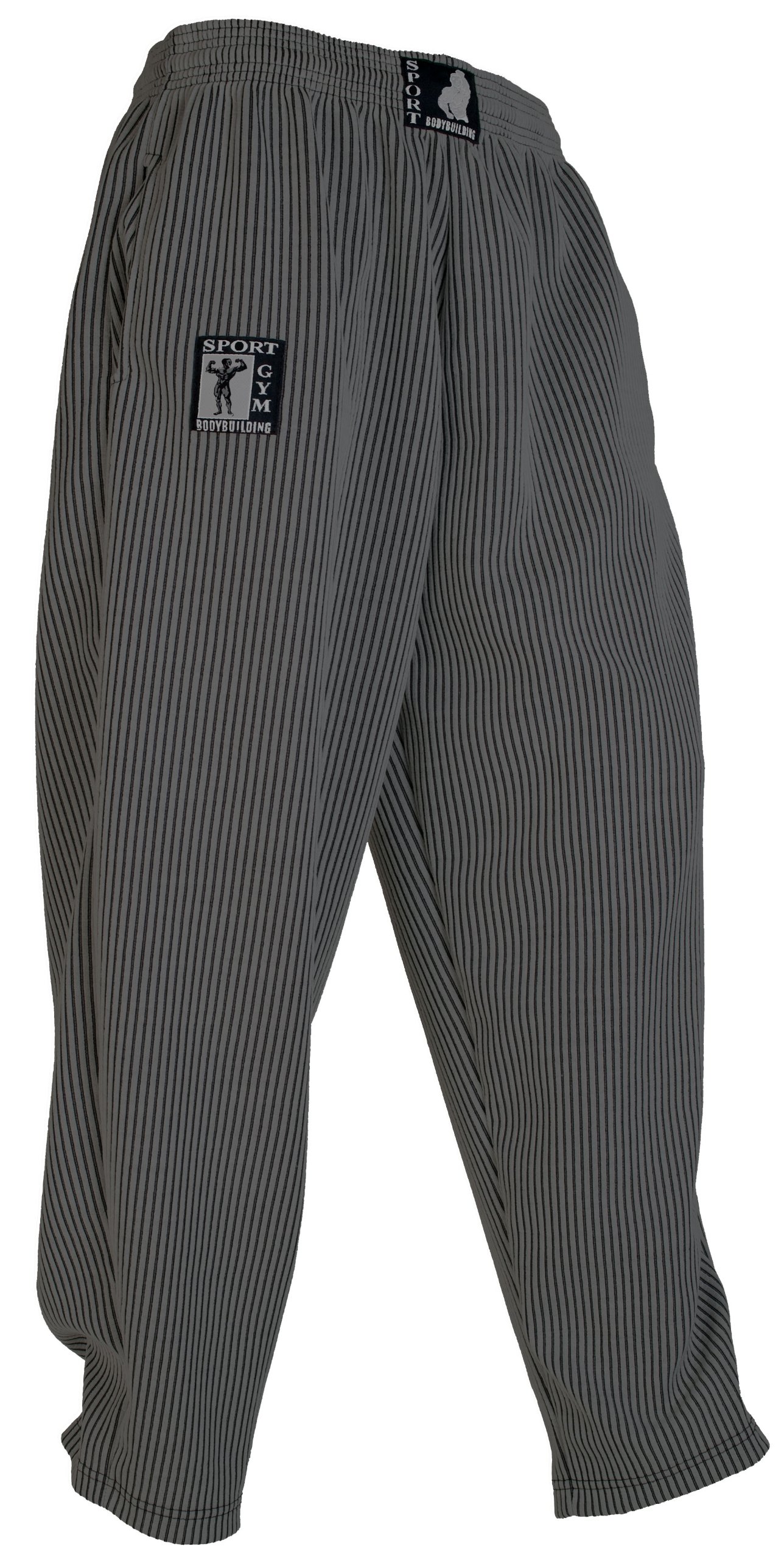 Generisch Milionen-olly + pantaloni bodybuilding + palestra + pantaloni sportivi + pantaloni Pumperhose + NM Grigio + S M L XL XXL XXXL