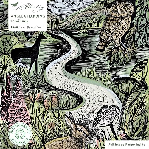Sustainable Jigsaw: Angela Harding, Landlines (1000-piece): 1000-Pieces. Ethical, Sustainable, Earth-Friendly
