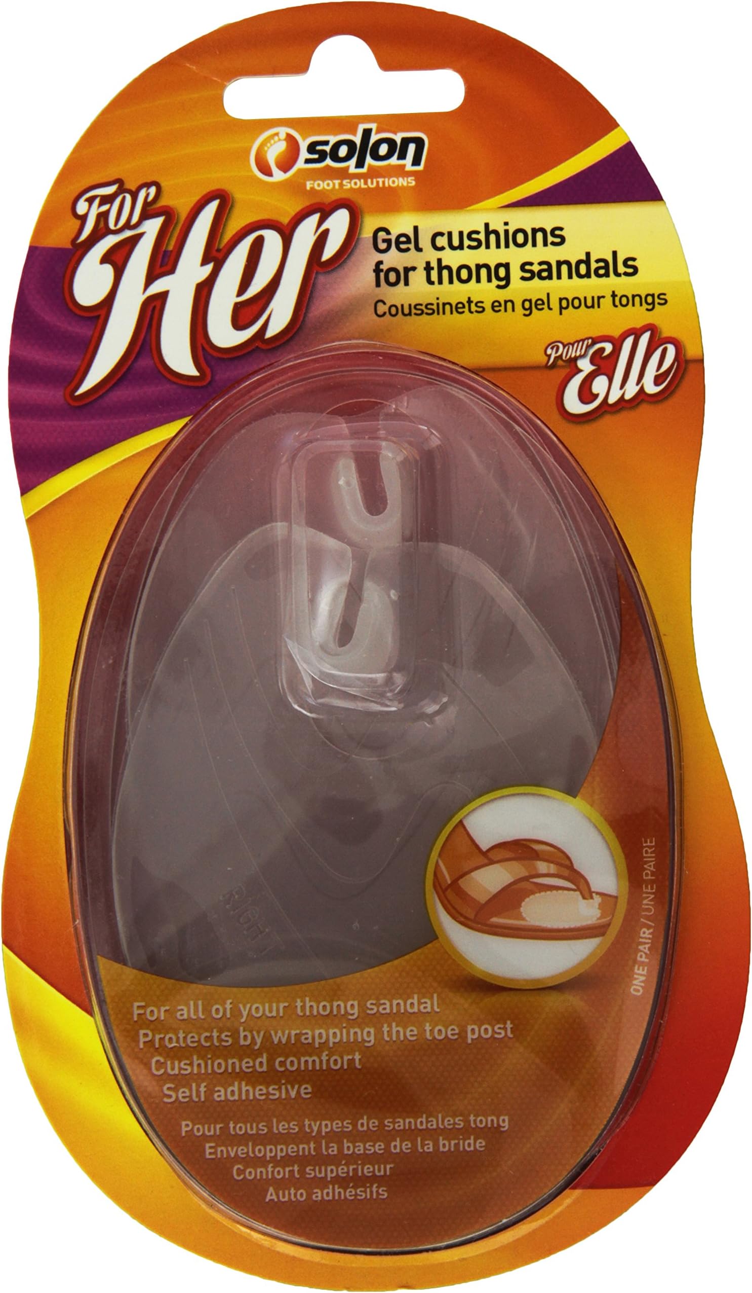 Gel Cushions for Thong Sandals, 1-Ounce (Pack of 1)