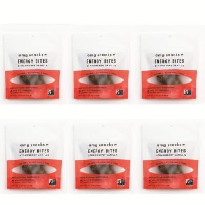 AMG Snacks Strawberry Vanilla Energy Bites | Pack de 6 | 72 Bites miniatura 5
