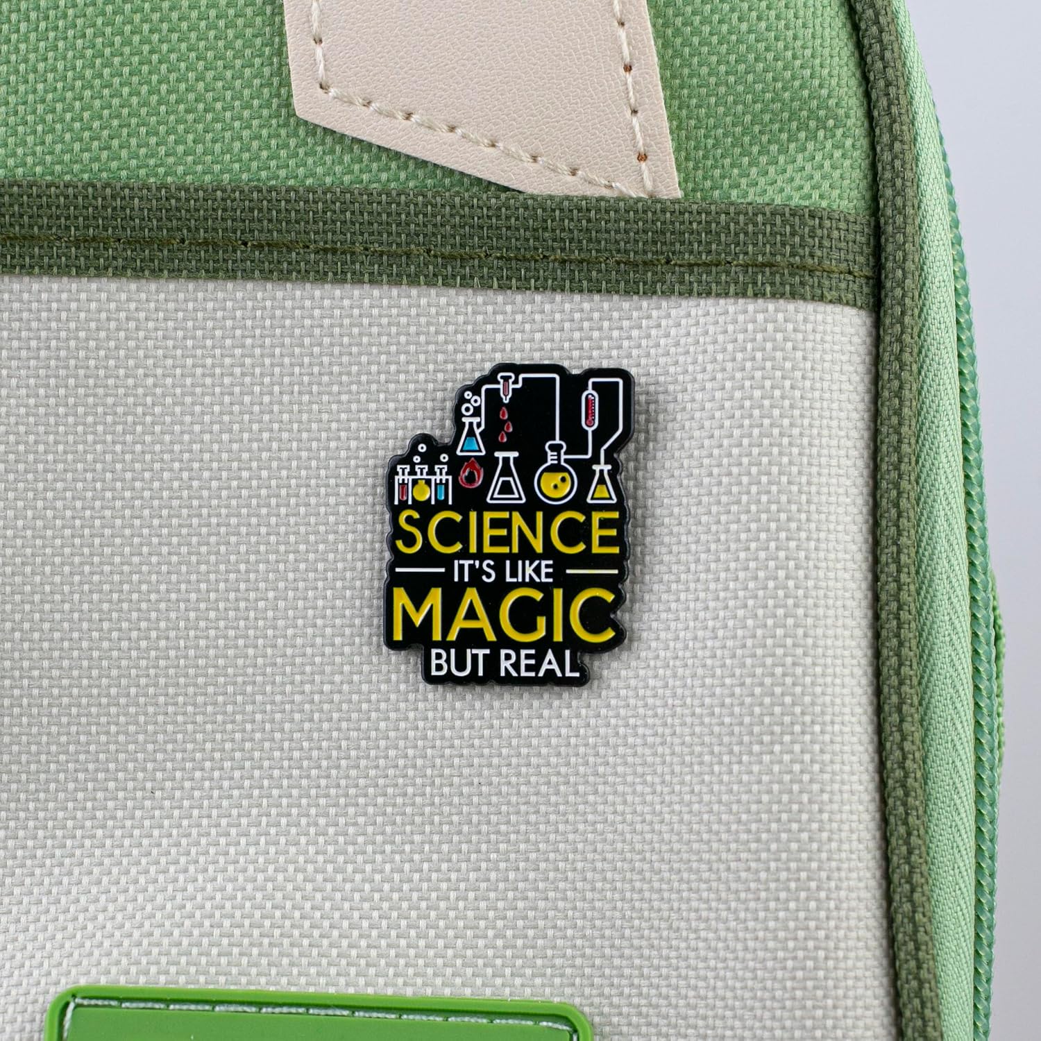 Science It’s Like Magic But Real Scientist Enamel Pin, STEM Science Lover Pin Brooch, Laboratory Gift For Scientist Physics Lab Tech, Science Geek Brooch Badge, Chemistry Quote Lapel Badges, Nerdy Chemistry Physics Jewelry Accessories image 3