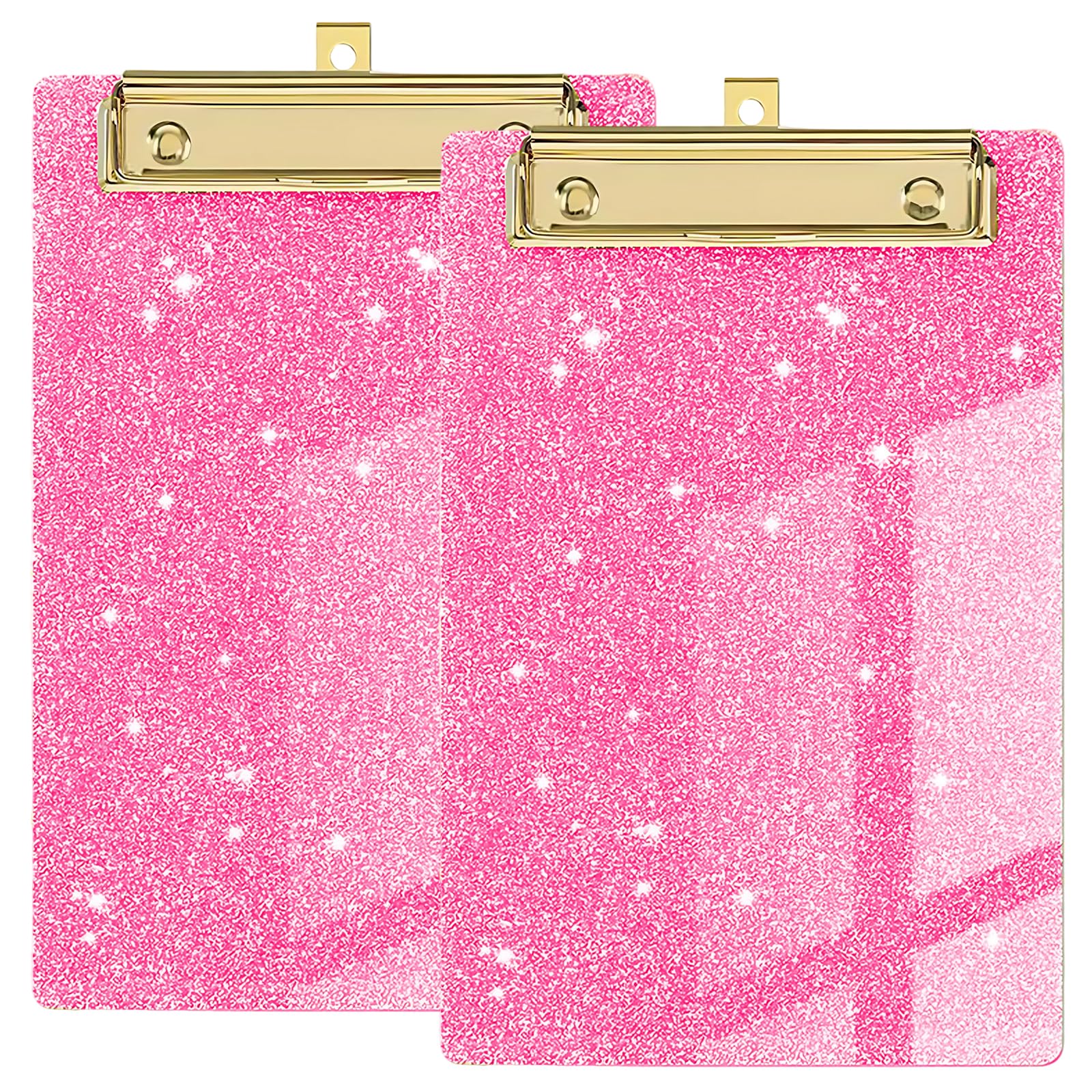 2 Pink A5 Clipboards, 15 * 10CM Clipboard Set with Secure Clips for Office and School Use, Lightweight Clip Boards for Documents and Papers