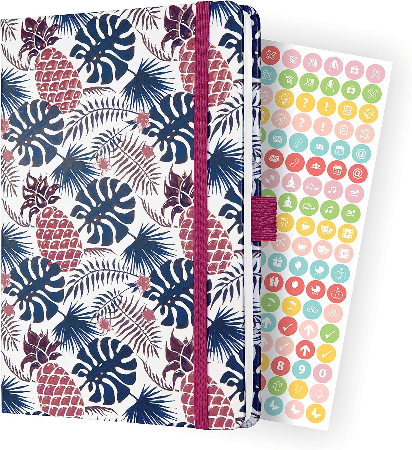Sigel J2317 Jolie Weekly Planner 2022 - Tropic Blue - 13,5 x 20,3 cm - hardcover - 174 Pages - Blue