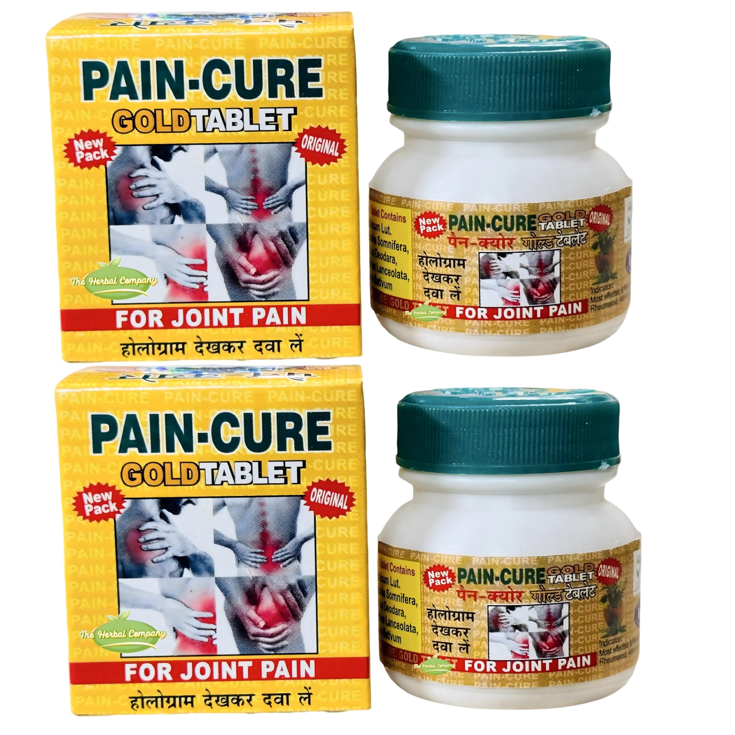 Pain Cure Gold Tablet for Joint Pain Relief, 40 Tablets, Original Formula Pack of 2-image-41