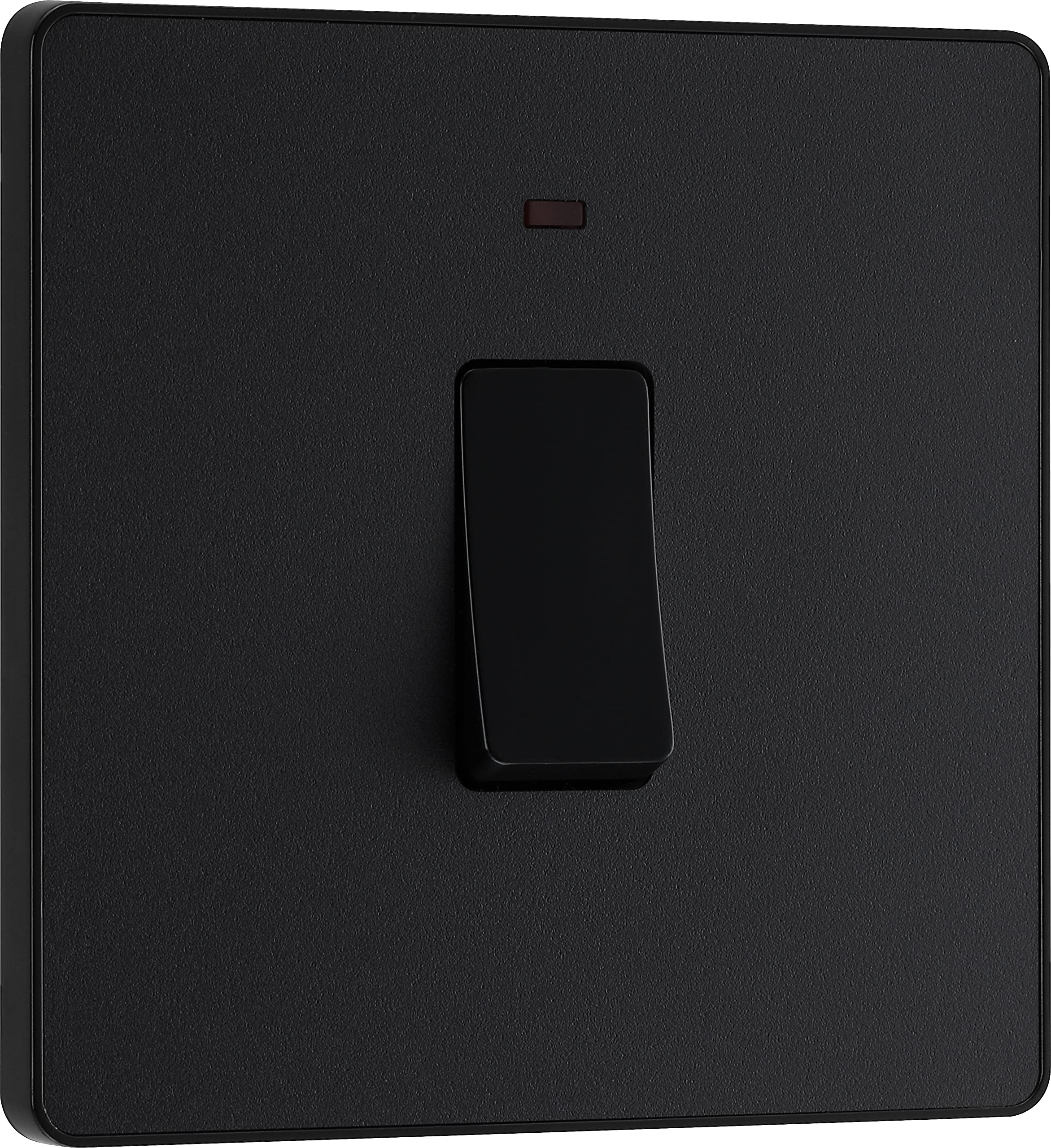 Luceco Uk Ltd Black Evolve Matt (Black) 20A Switch Double Pole With Power Led Indicator Pcdmb31b-01