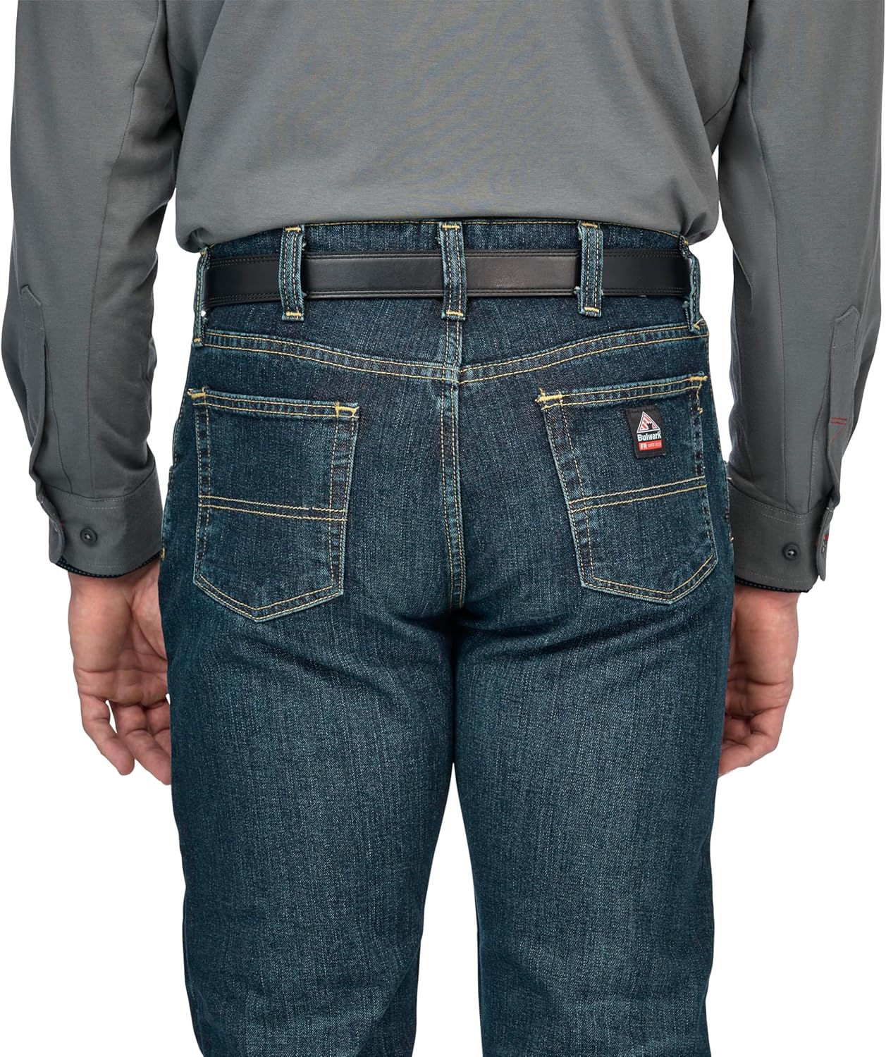 Bulwark FR Mens Straight Fit Jean with Stretch - Image 5