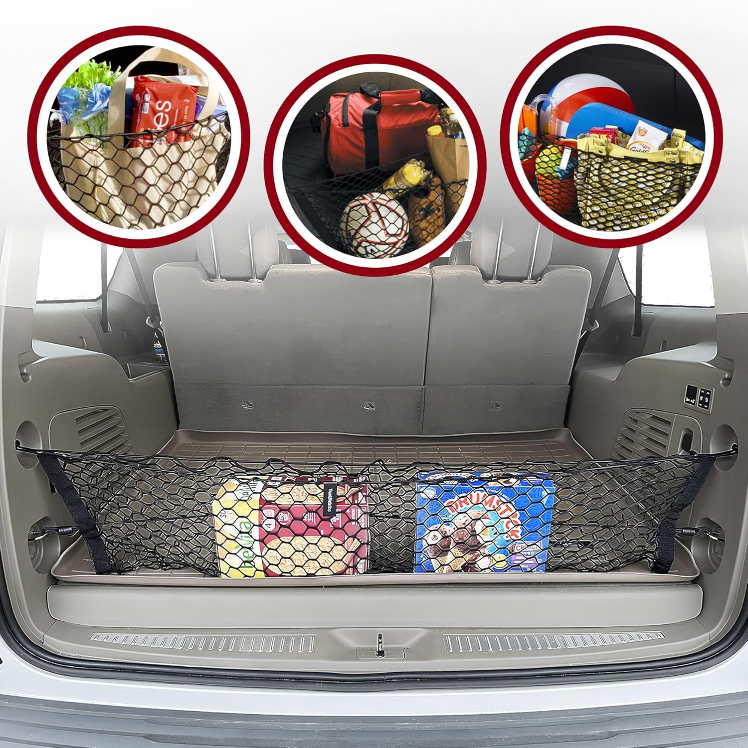 GMC Yukon (2015-2020) Elastic Cargo Net and Trunk Organizer