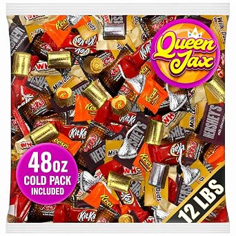 Assorted Chocolate Candy Variety Pack - 12 Lb Bulk Candy Chocolate Mix - Individually Wrapped Chocolate Sweets - Variety - Cold Pack Included