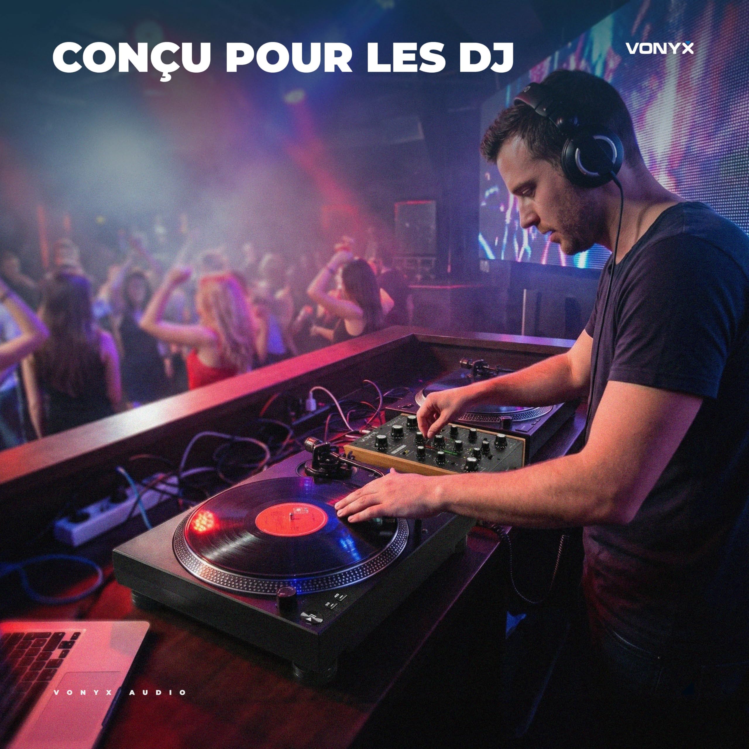 VONYX VDJ250 - Table de Mixage DJ Rotative 2 Canaux avec EQ 2 Bandes, Entrées Phono/Line, Mixer Analogique Compact pour DJ Vinyles & Sources Audio
