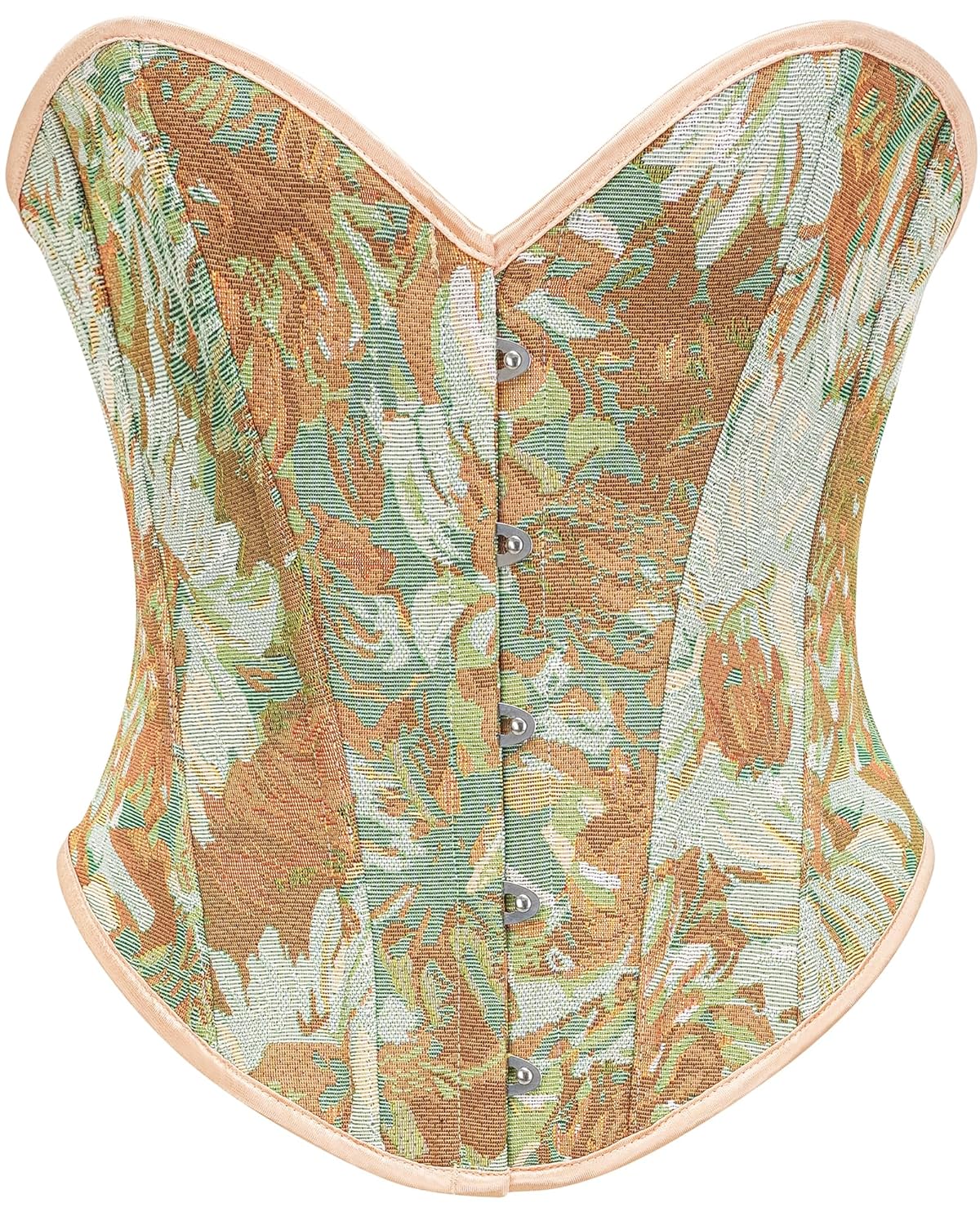 NZFXYF Women Vintage Renaissance Floral Lace Up Bustier Corset Shapewear Top