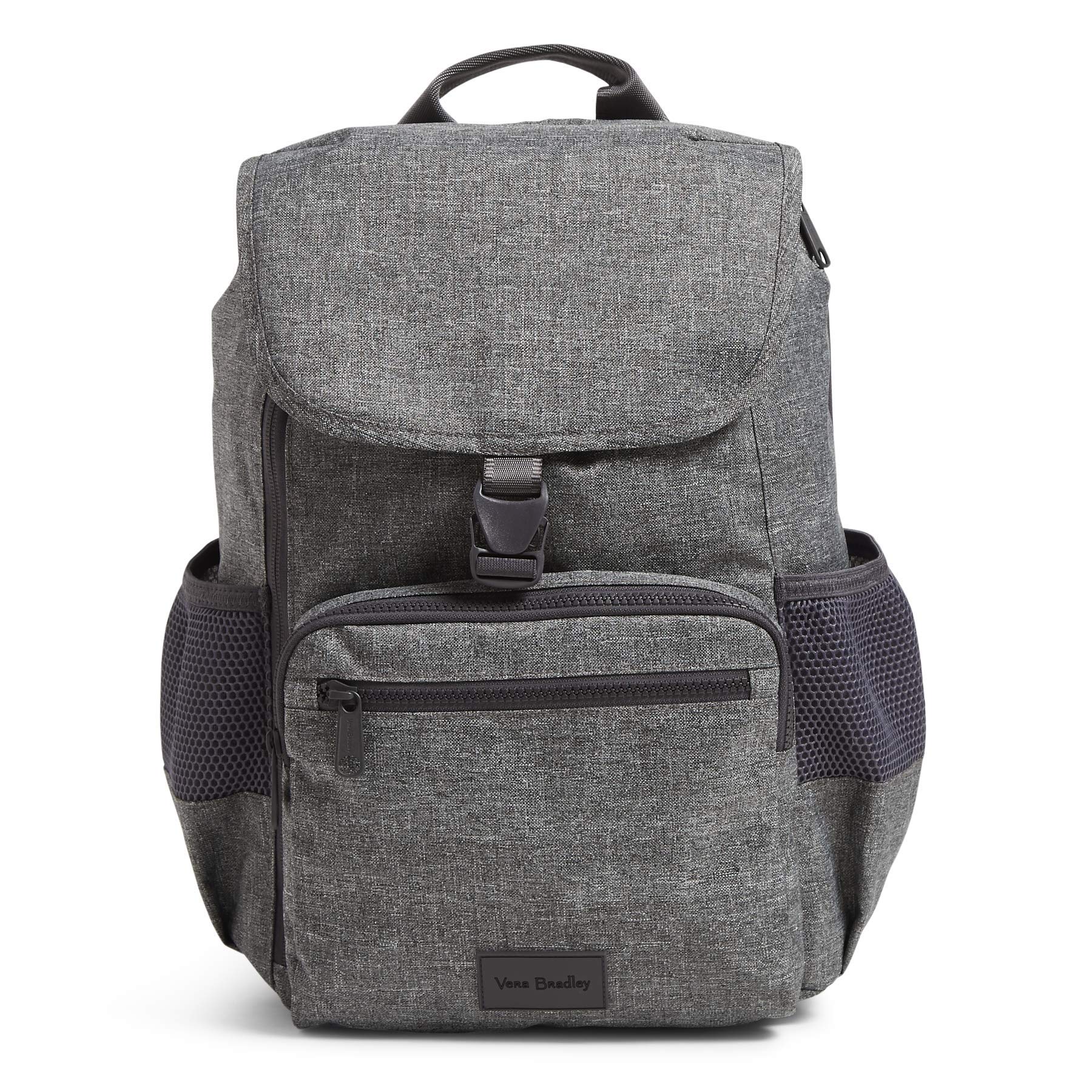 Vera Bradley Recycled Lighten Up Reactive Daytripper Backpack, Gray Heather, One Size