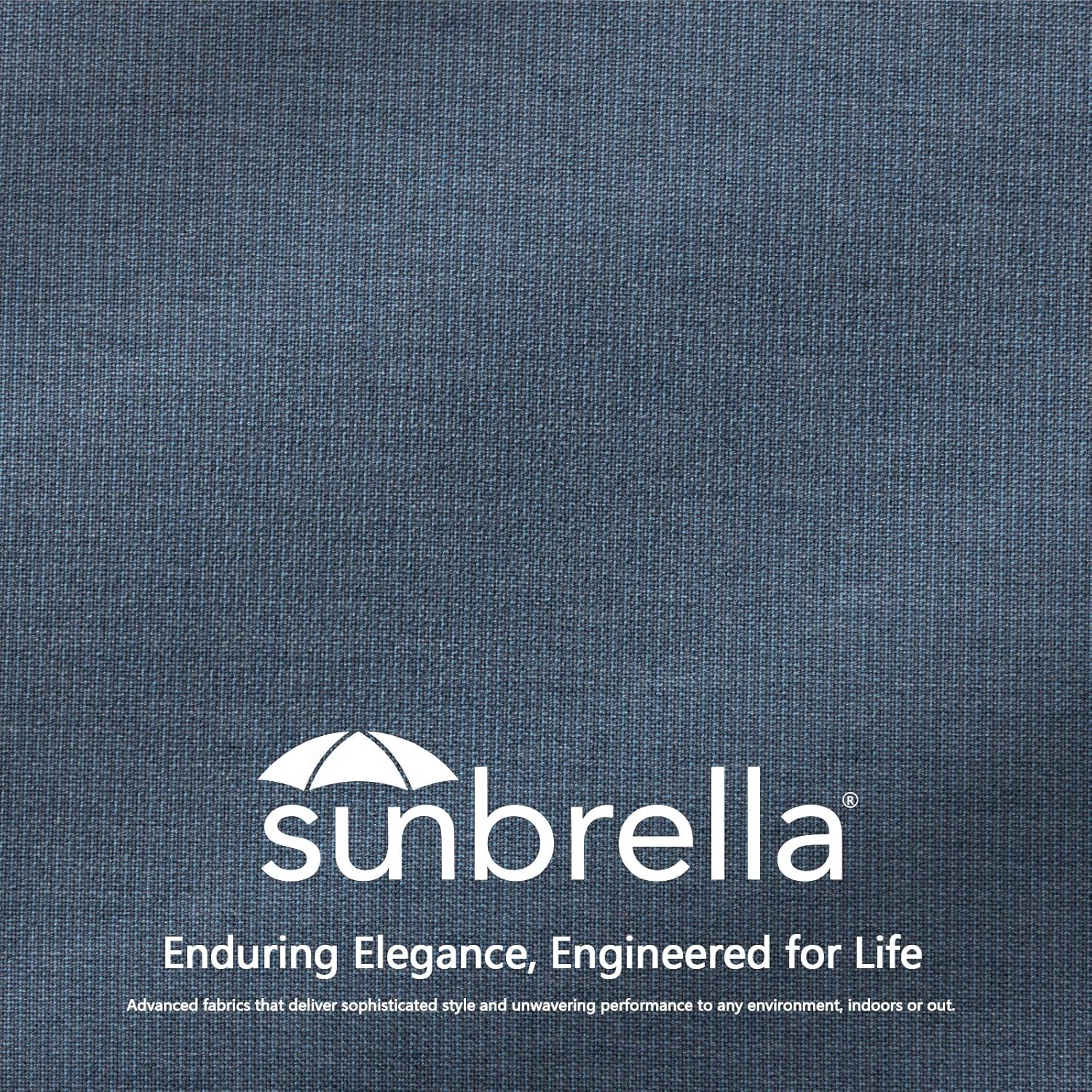 Goodgoods 22 x 24 Sunbrella Outdoor Patio Deep Seat Cushions 2-Pack, Fade-Resistant & Water-Resistant Furniture Chair Cushions with 30D High-Resilience Foam for Sofa, Spectrum Denim Spectrum Denim 22''x24''x5.5''