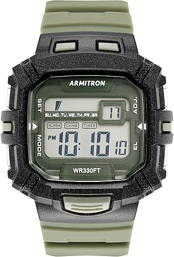 Armitron Sport Men's Digital Chronograph Resin Strap Watch, 408244