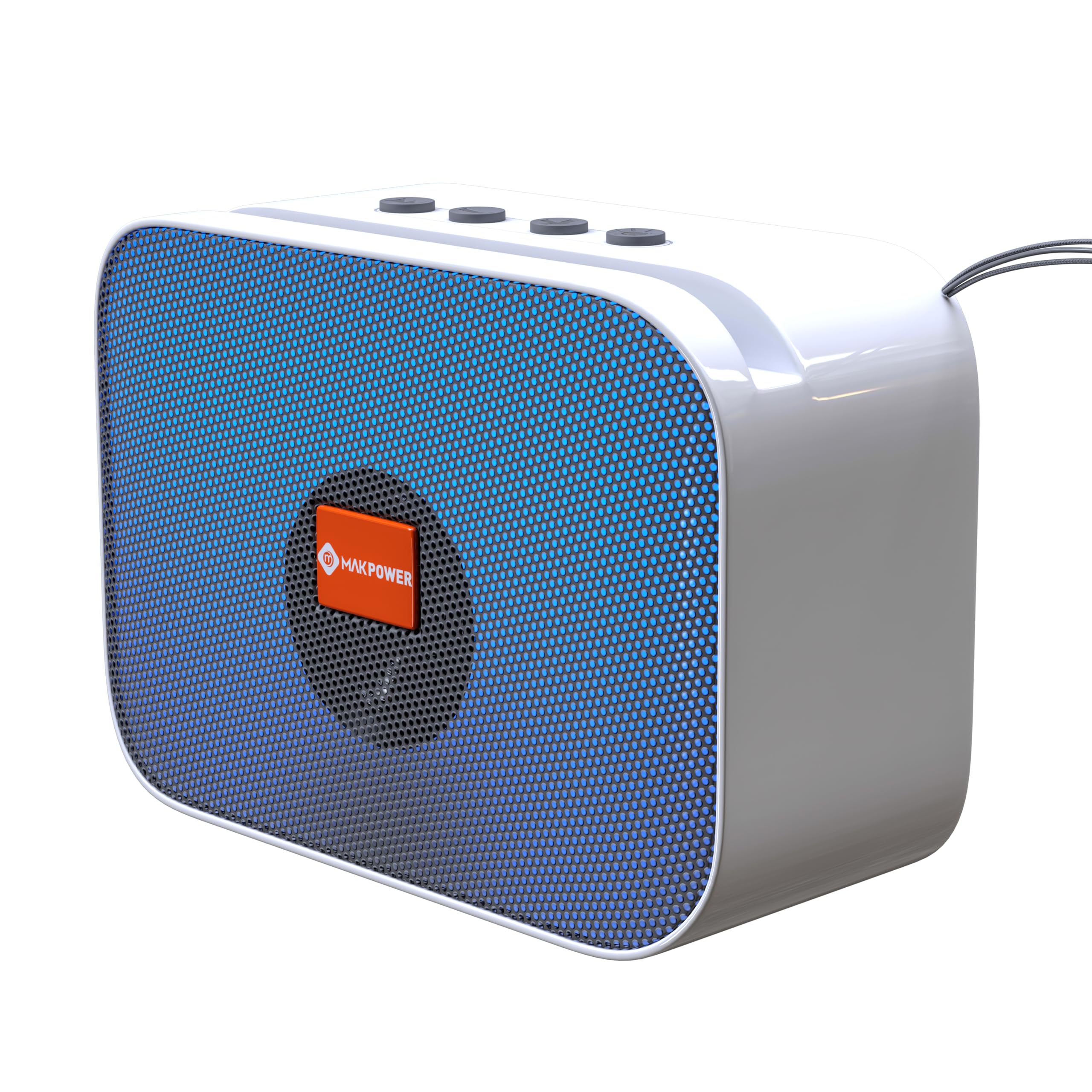 MAKPOWER Mini Portable Wireless Speaker with 2W RMS Immersive Sound, Big Audio and Punchy Bass, RGB Light, 3 Hours Total Playback, for Hiking, Running, Car, Indoor, Outdoor, Travel, Gifts (Grey)-image-38