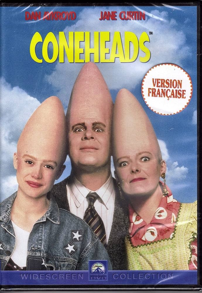コーンヘッズ coneheads 90年代 ヴィンテージ 総柄　映画　 ムービー Amazon.com: Coneheads [DVD] : Dan Aykroyd, Jane Curtin, Robert