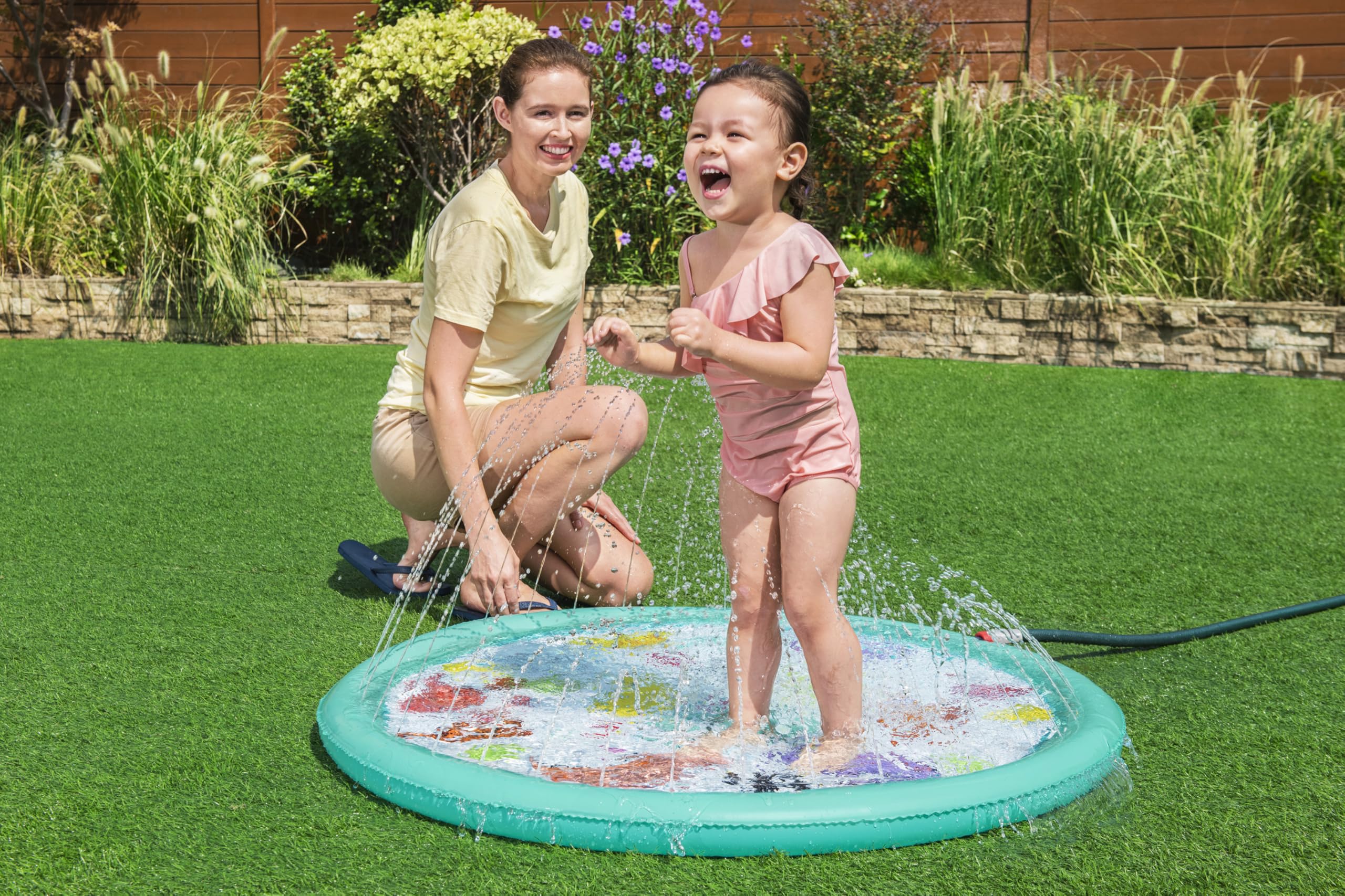 Bestway 48"/1.22m Desert Dino Splash Pad, Blue - Image 2