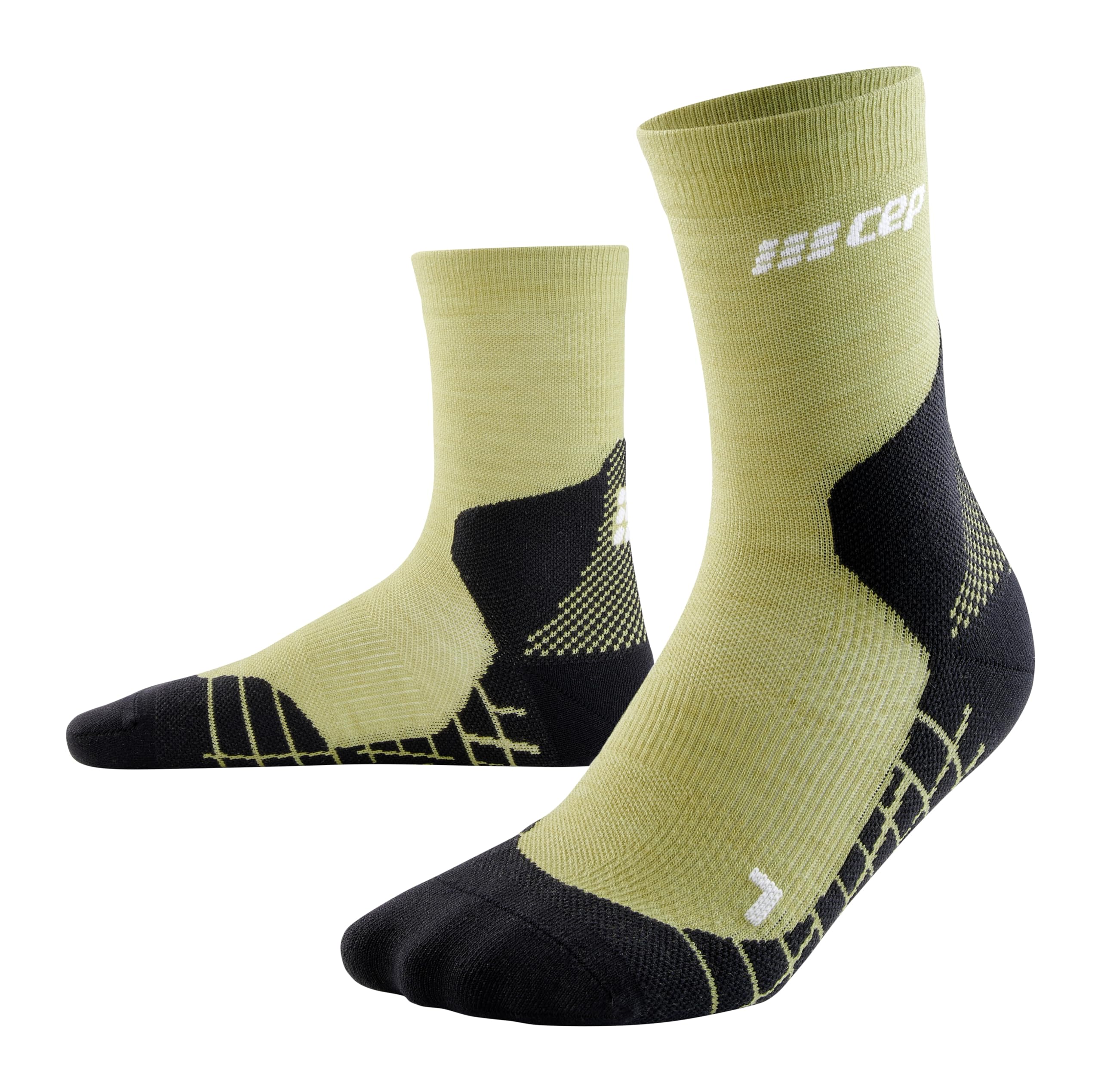 CEP - HIKING LIGHT MERINO LOW CUT SOCKS REDESIGN für Herren | Wandersocken aus Merinowolle mit Kompression | Trekkingsocken für leichte Beine