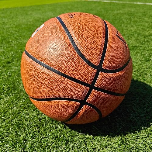 Miniatura 9 de Official Size 7 Basketball - Composite Leather with Moisture-Wicking Grip - IndoorOutdoor Game Ready