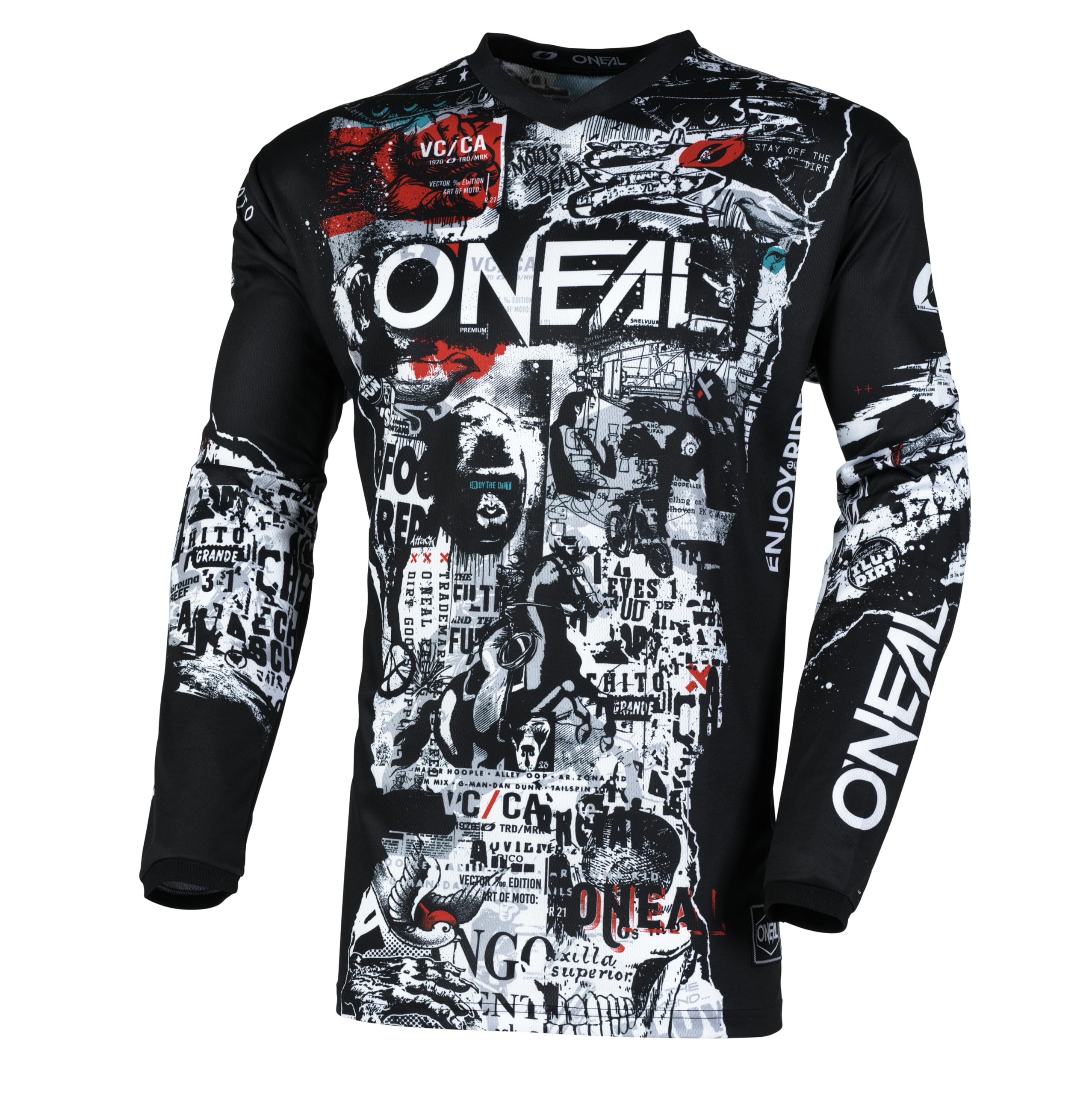 O'NEAL Element Attack Mens Jersey Black/White X-Large