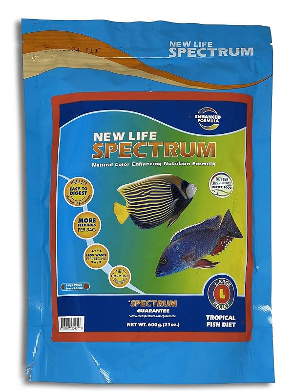Alimento para Peixes de Aquário New Life Spectrum Spectrum Pellet 3 mm sabor lula, 600 g