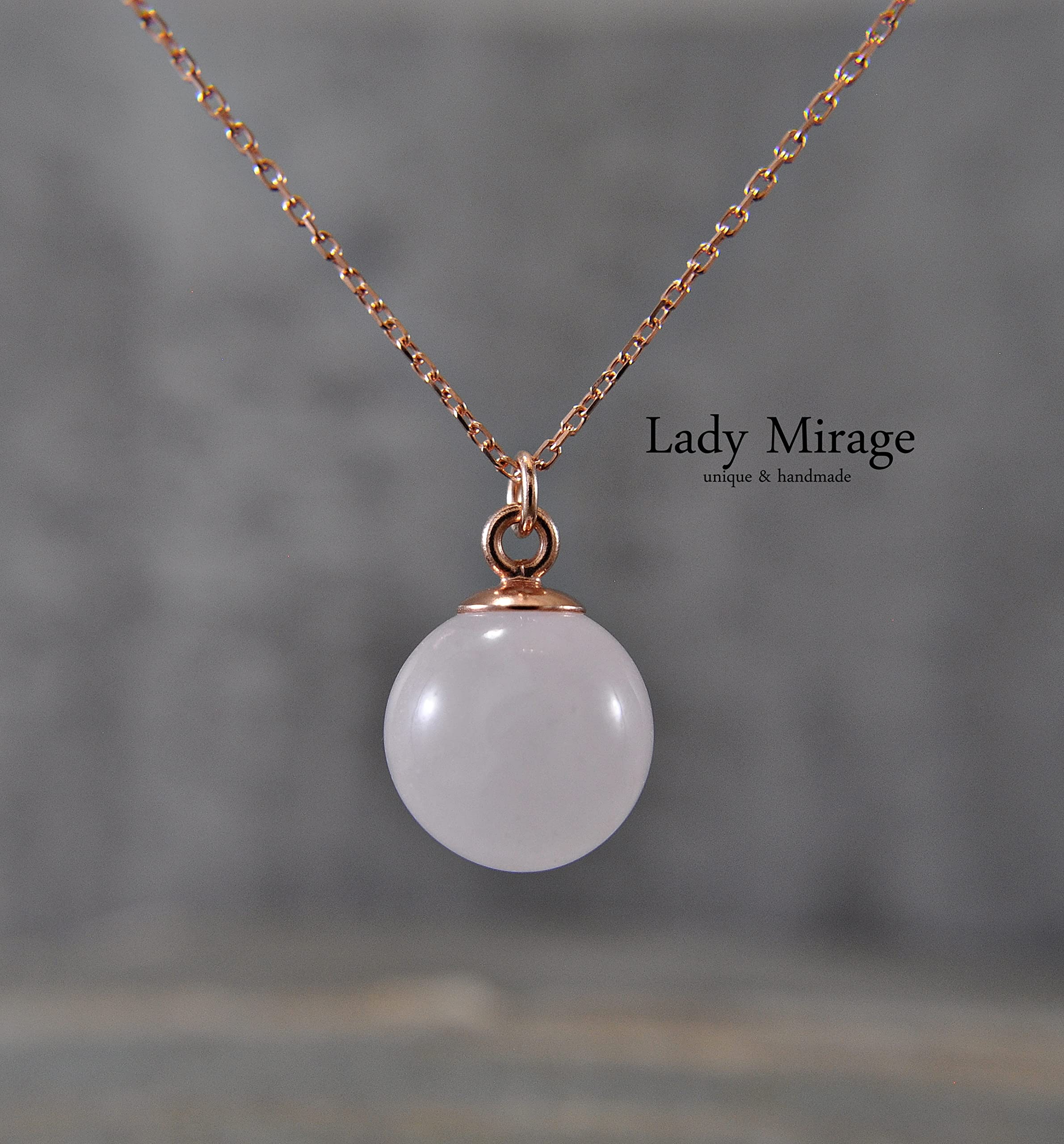 Ohrhänger Damen 925 - Rosévergoldet - Rosenquarz - Naturstein - Kugel - Hängeohrringe - Edelsteinschmuck - Rosévergoldet - Silberschmuck - Geschenk für Frau - Rosa - Tolles Geschenkidee - Minimalistisch (Ohrringe)