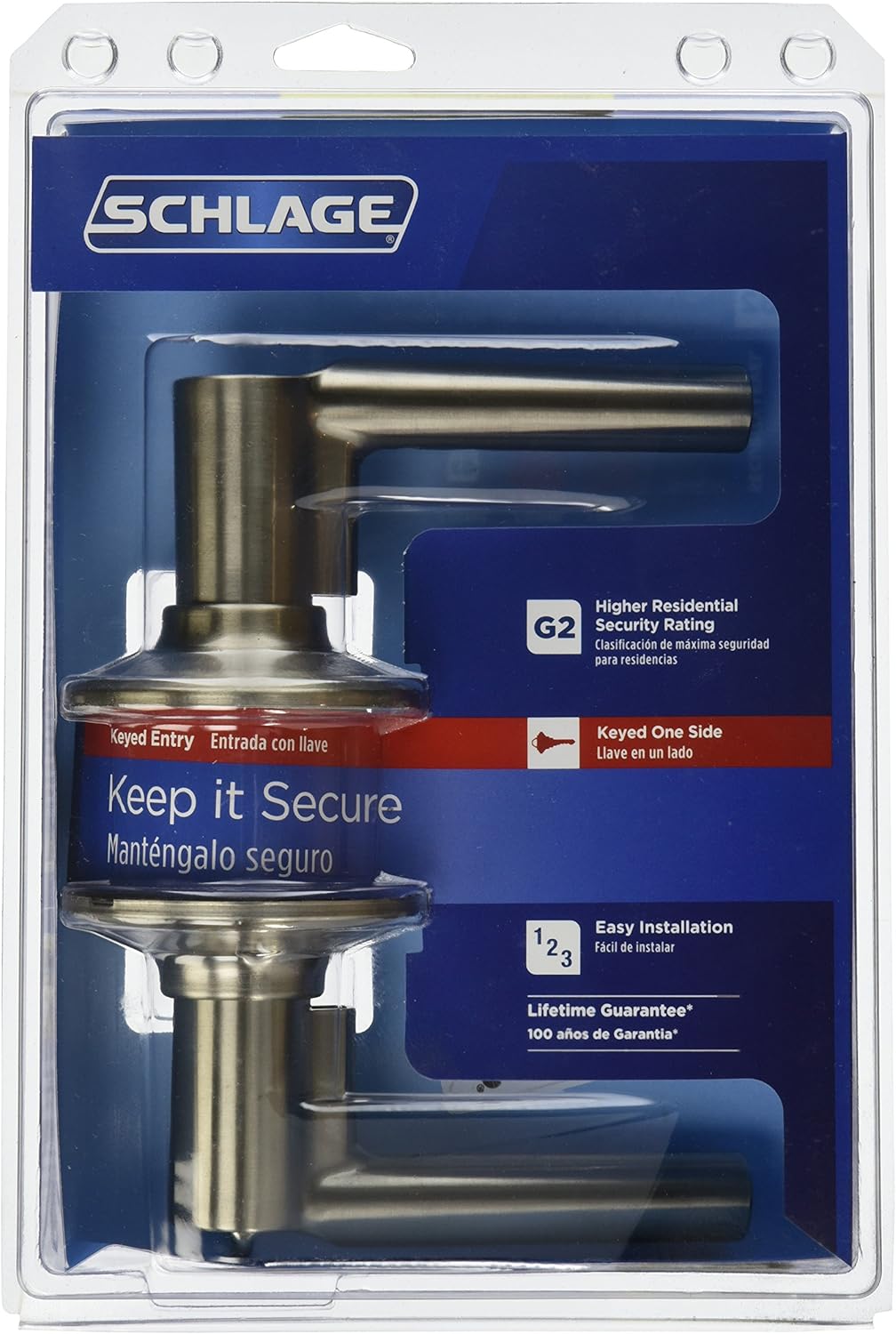 KEYD ENTRY LEVER BRDW SN