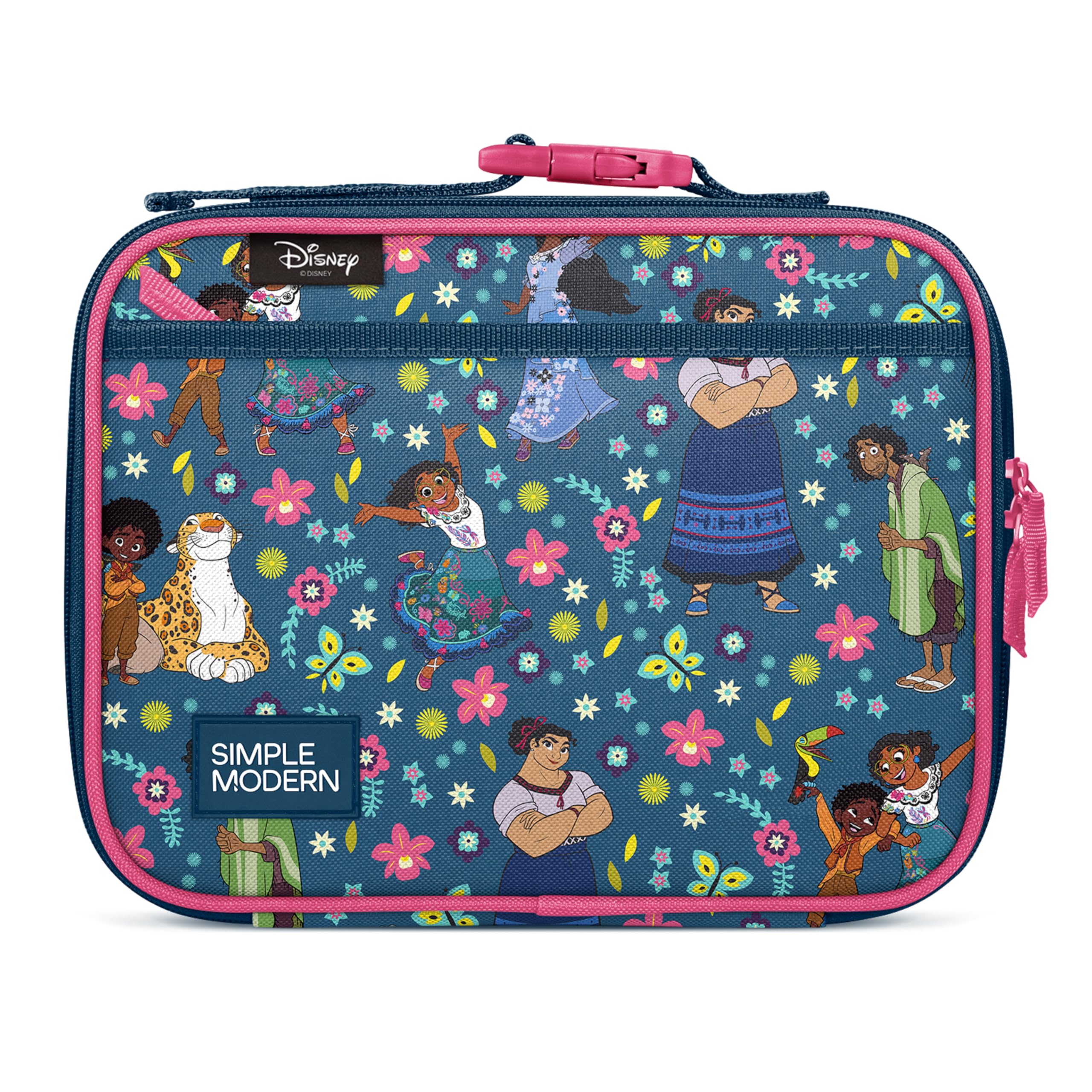 Simple Modern Disney Kids Lunch Box for Toddler | Reusable Insulated Bag for Girls, Boys | Meal Containers for School with Exterior and Interior Pockets | Hadley Collection | Encanto