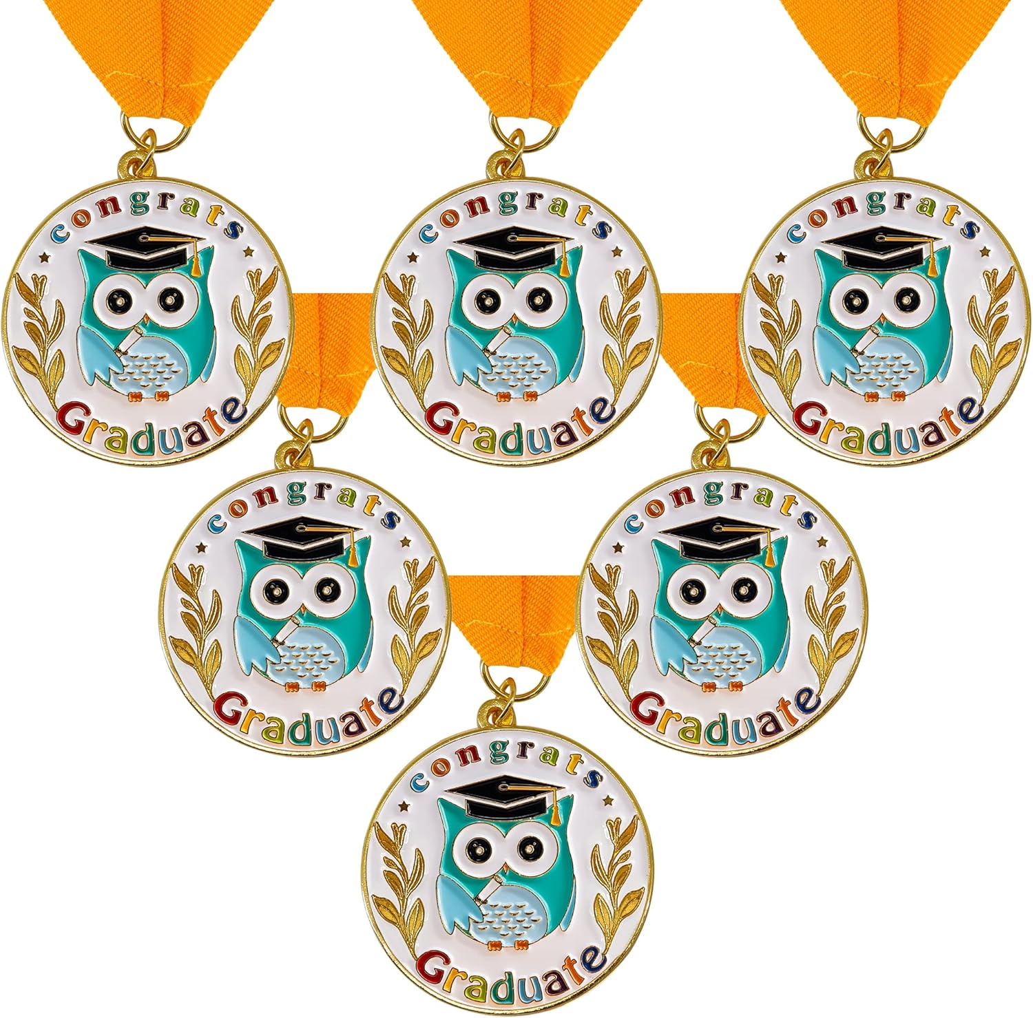 GraduationMall Congrats Kids Graduation Medal with Neck Ribbon,Kindergarten & Preschool Graduation Award Medallion,Party Decoration