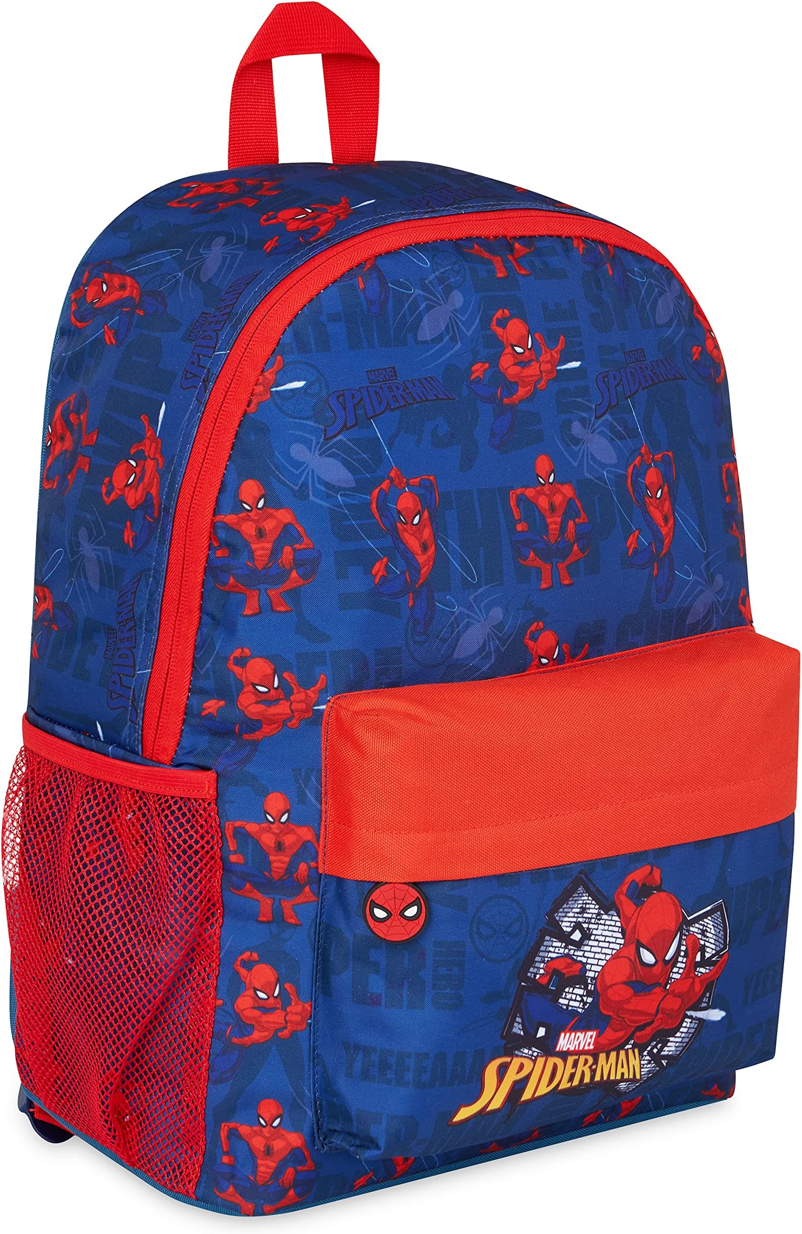 Avengers Backpack for Kids Teens Bookbag with Double Straps Daypack Backpacks for School Travel Sports Gifts for Boys (Blue/Red)