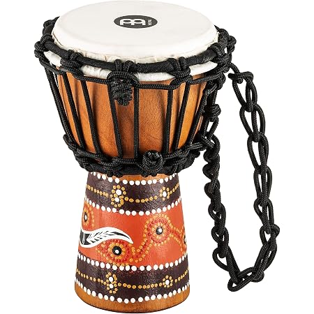 Djembé 20 Cm Coloré Pour Enfants – Tambour Bongo Africain En Bois D’Acajou & Peau De Chèvre – Commerce Équitable