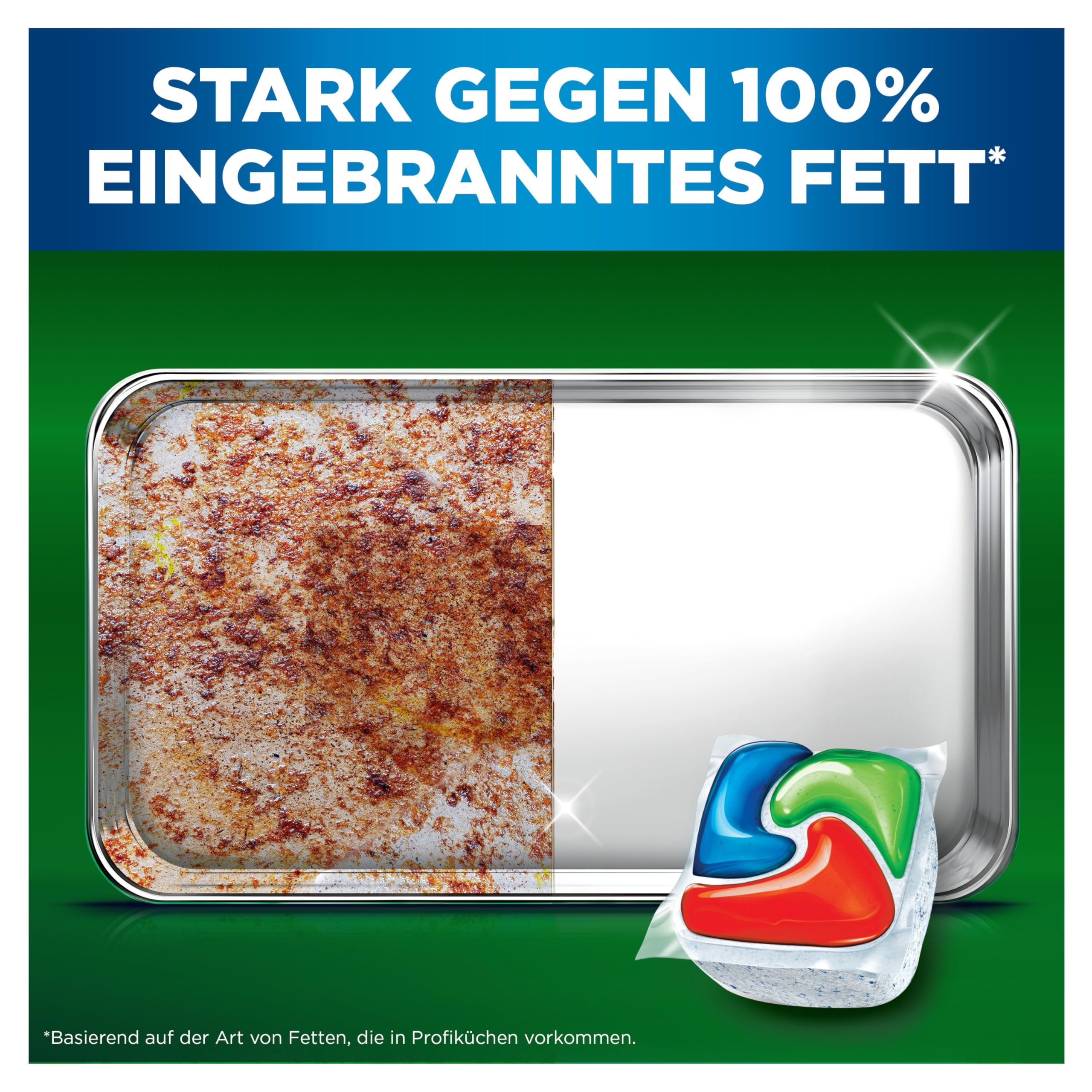 Fairy Professional Platinum Plus Spülmaschinentabs, 236 Kapseln (4 x 59), für Eingebranntes Fett und Kurzprogramme, HACCP-Konform, professionelle Formel für den Einsatz in Gewerblichen Küchen