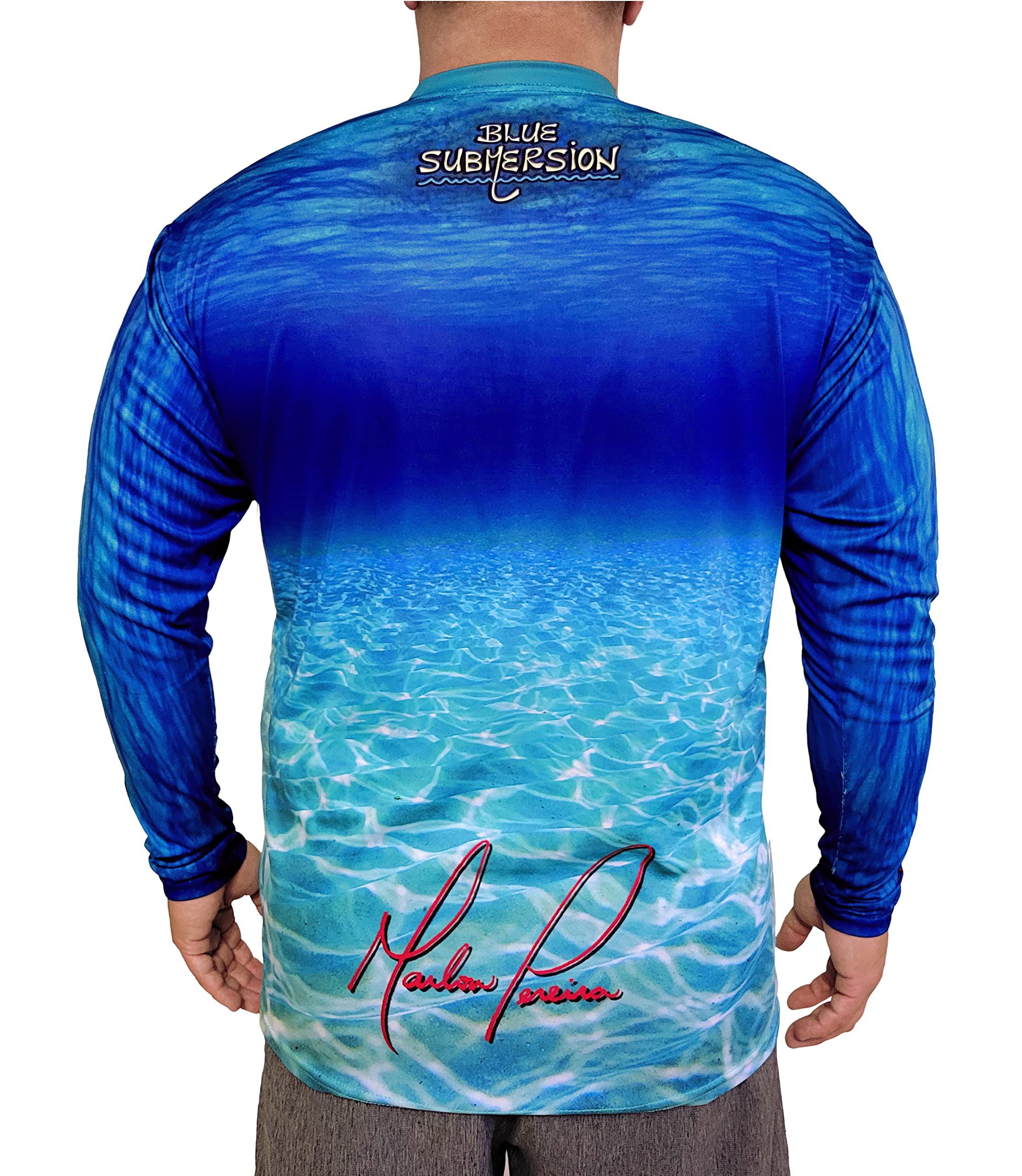 blue submersion Fishing Shirt Long Sleeve UV Sun Protection UPF 40+ Apparel for Men and Women-picture-46