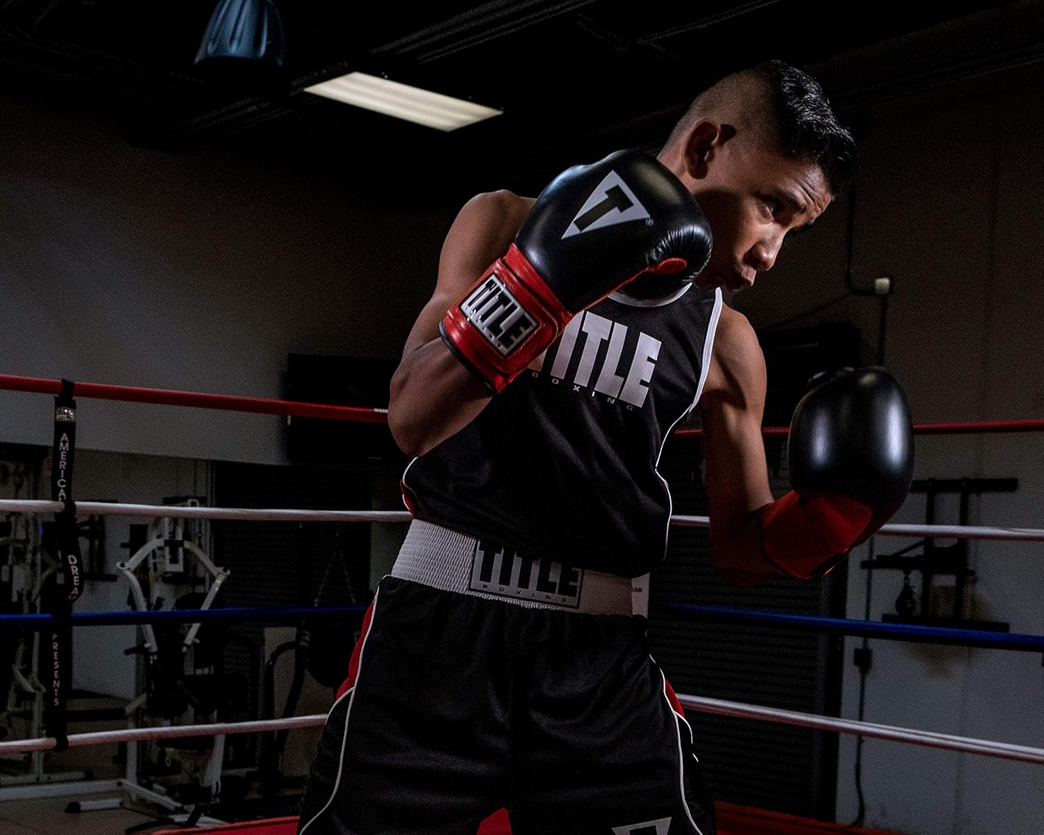 TITLE Boxing Infused Foam Youth Training/Sparring Gloves, Red/Black, 12 oz - Youth Boxing Gloves