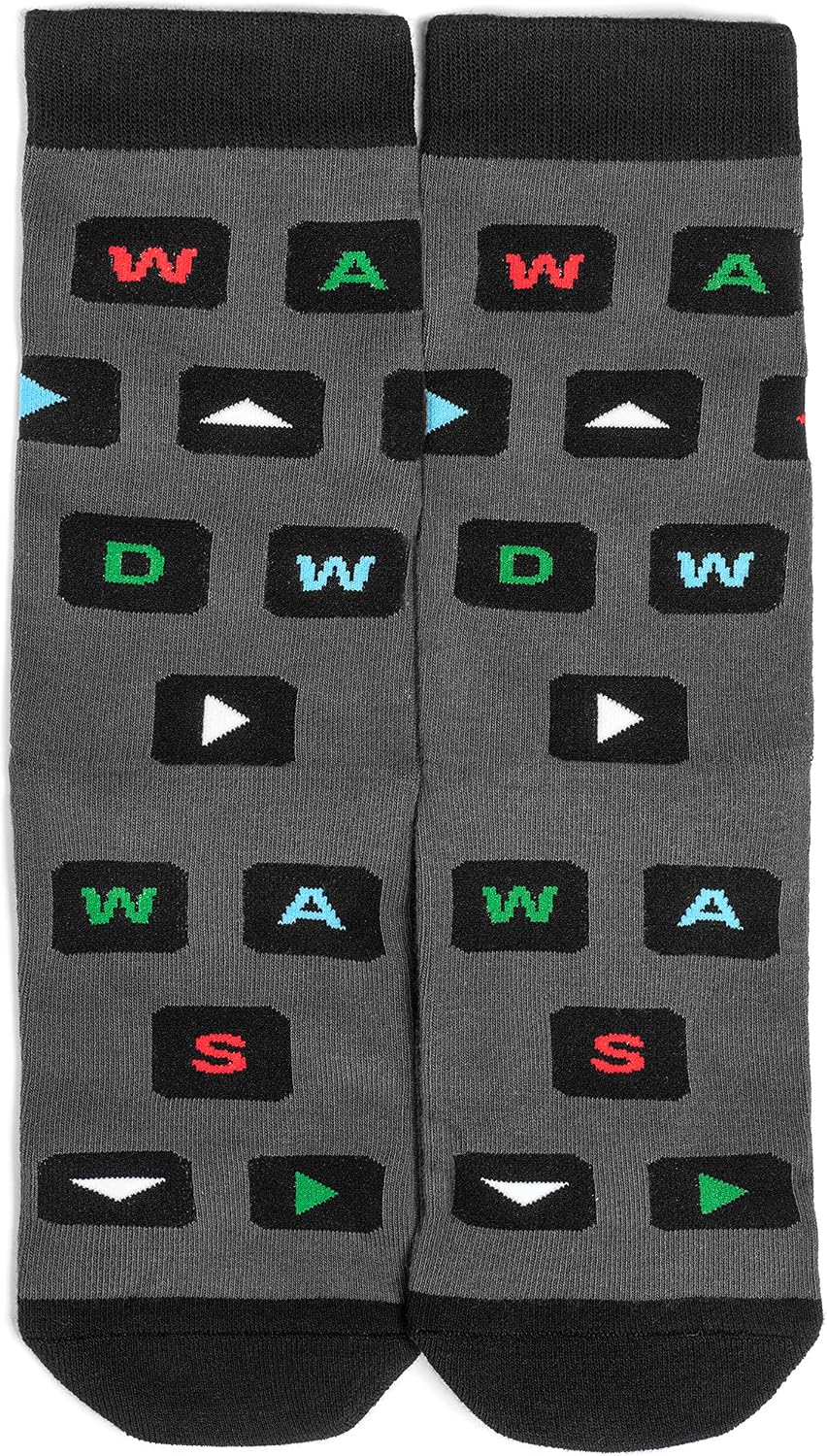Lavley Funny Socks For Geeks - Cool Gifts for Gamers, Musicians and Teachers