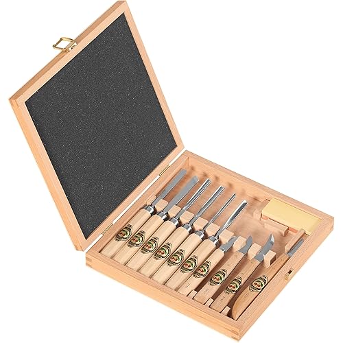 Kirschen 3441000 11-piece Carving Tools In Wood Box