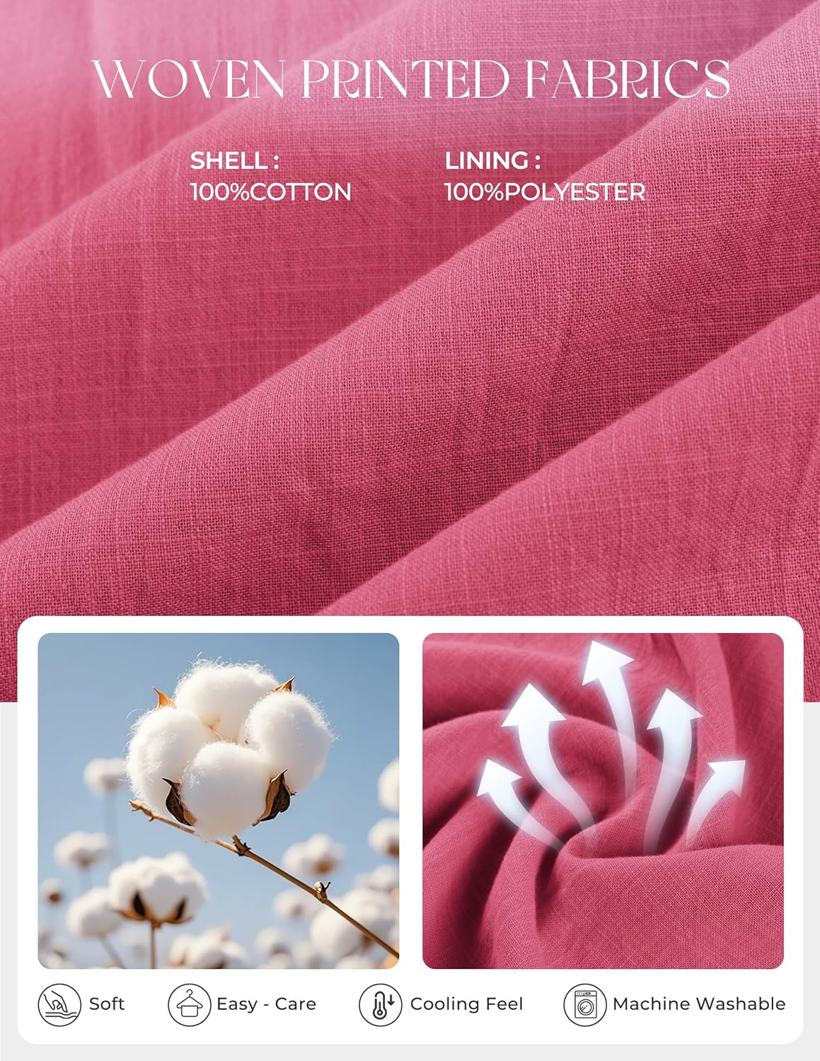 GRACE KARIN Women's Short Sleeve V Neck Dress,Casual Summer Dress,Flowy A Line Maxi Dresses - Image 5