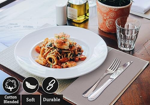 Vista 78 de Ruvanti Servilletas de algodón 12 unidades, servilletas de tela suaves y cómodas, servilletas de lino de calidad hotelera de lujo – Servilletas