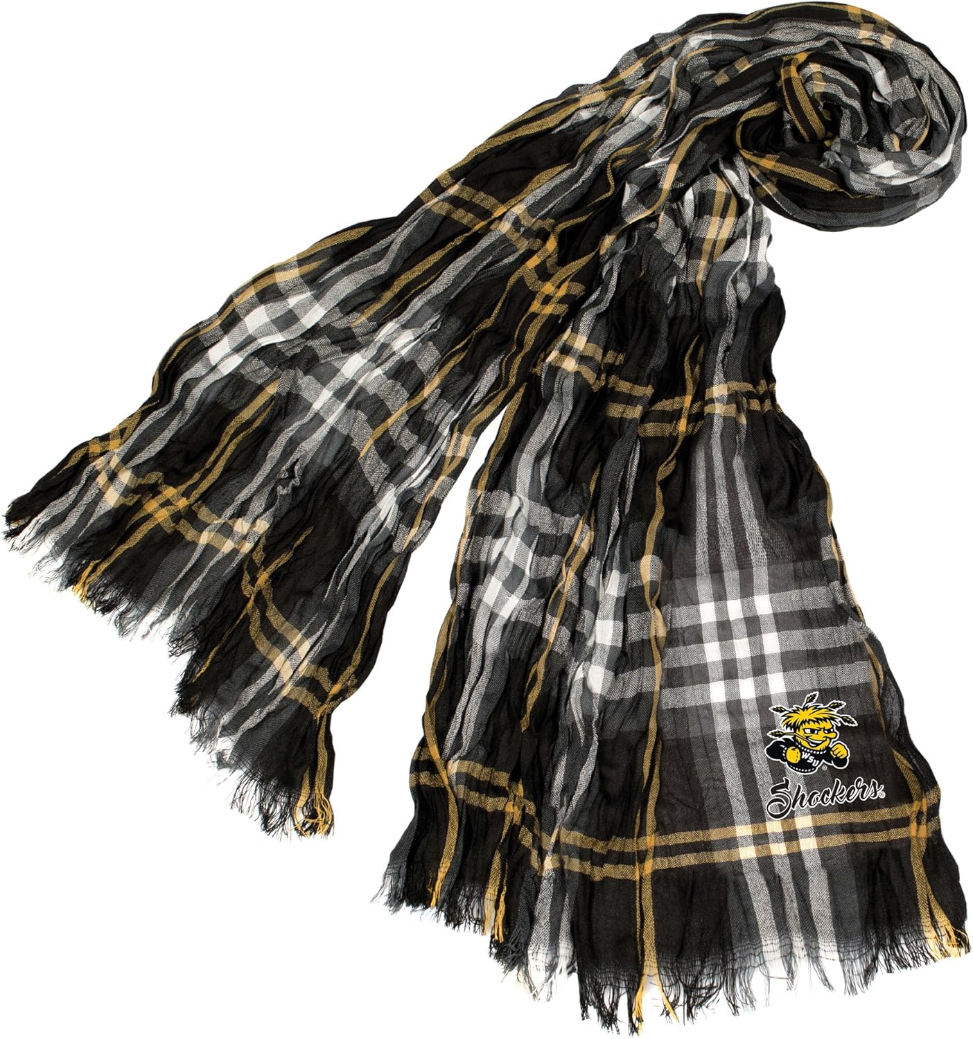Littlearth NCAA Crinkle Scarf Plaid