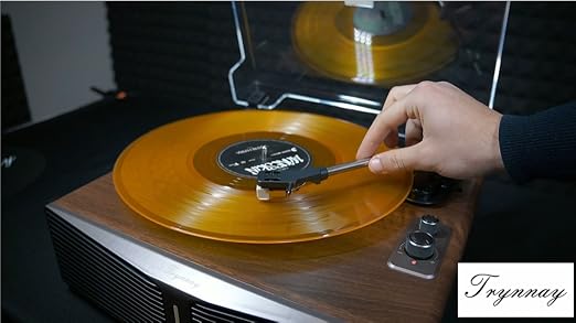 Platine Vinyle avec Haut-parleurs intégrés, Platine Bluetooth avec Haut-parleurs intégrés, contrepoids réglable, AT-3600L, 33/45 Tours/Minute, Barre Lumineuse à luminosité réglable, Brun - Les Beatles, Paul McCartney, John Lennon, RIngo Starr, George Harrison Platine Vinyle avec Haut-parleurs intégrés, Platine Bluetooth avec Haut-parleurs intégrés, contrepoids réglable, AT-3600L, 33/45 Tours/Minute, Barre Lumineuse à luminosité réglable, Brun
